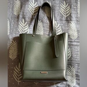 Rebecca Minkoff Stella North South Tote, leather, green, excellent condition
